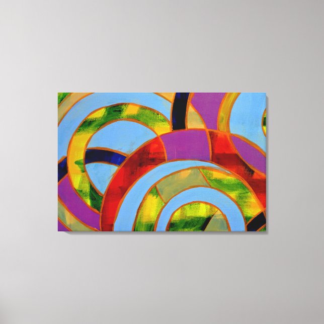 Impressão Em Tela Composição 21A de Michael Moffa (Frente)