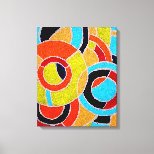 Impressão Em Tela Composição 22 de Michael Moffa (Frente)