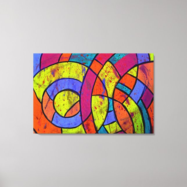 Impressão Em Tela Composição 9 de Michael Moffa (Frente)