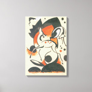 Impressão Em Tela Composição com Two Deer por Franz Marc