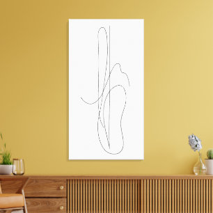 Impressão Em Tela Composição Linear 1