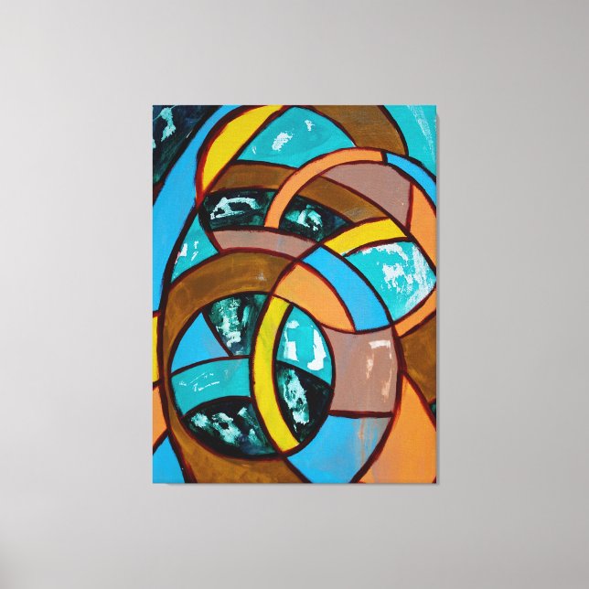 Impressão Em Tela Composição nº 8 de Michael Moffa (Frente)