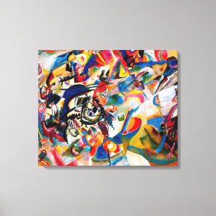 Impressão Em Tela Composição VII Pintura Abstrata de Kandinsky