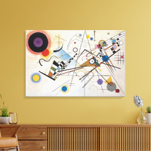 Impressão Em Tela Composição VIII Arte Abstrata de Kandinsky