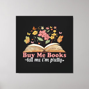 Impressão Em Tela Compre-me Livros E Me Diga Para Calarattdlag