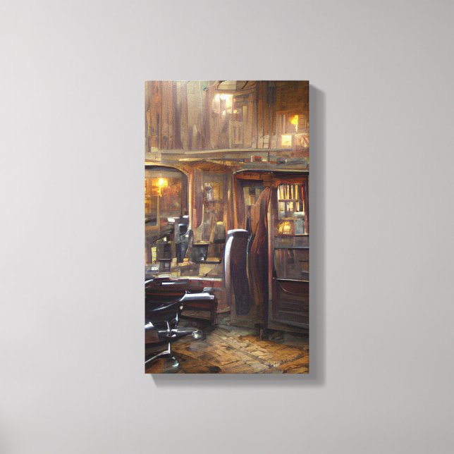 Impressão Em Tela Compro Barber por Klx (Frente)