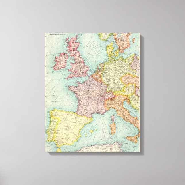 Impressão Em Tela Comunicações da Europa Ocidental (Frente)
