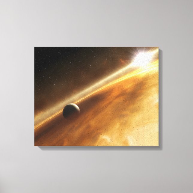 Impressão Em Tela Conceito artístico da estrela Fomalhaut (Frente)