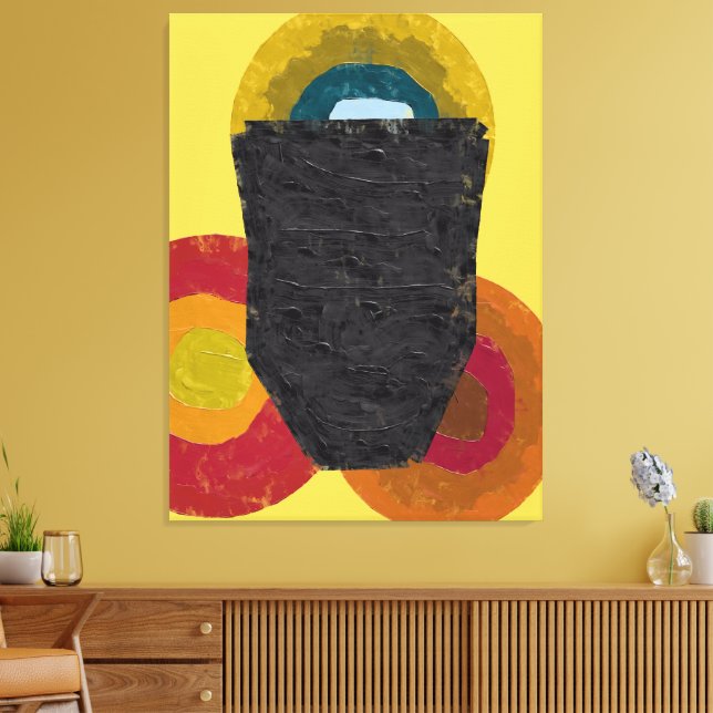 Impressão Em Tela Conceito de Identidade Abstrata Moderna (Insitu(Sala de estar))