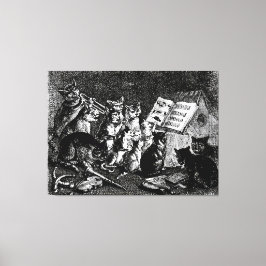 Impressão Em Tela concerto de gatos