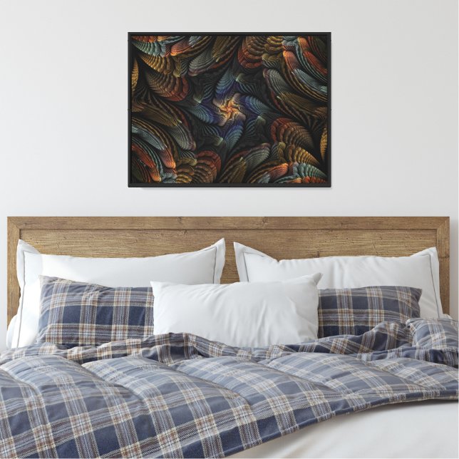 Impressão Em Tela Conchas Abstratas (Insitu(Quarto))