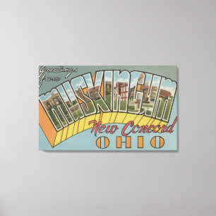 Impressão Em Tela Concórdia nova, Ohio - Muskingum County