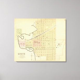 Impressão Em Tela Condado de Creta e Saline, Nebraska