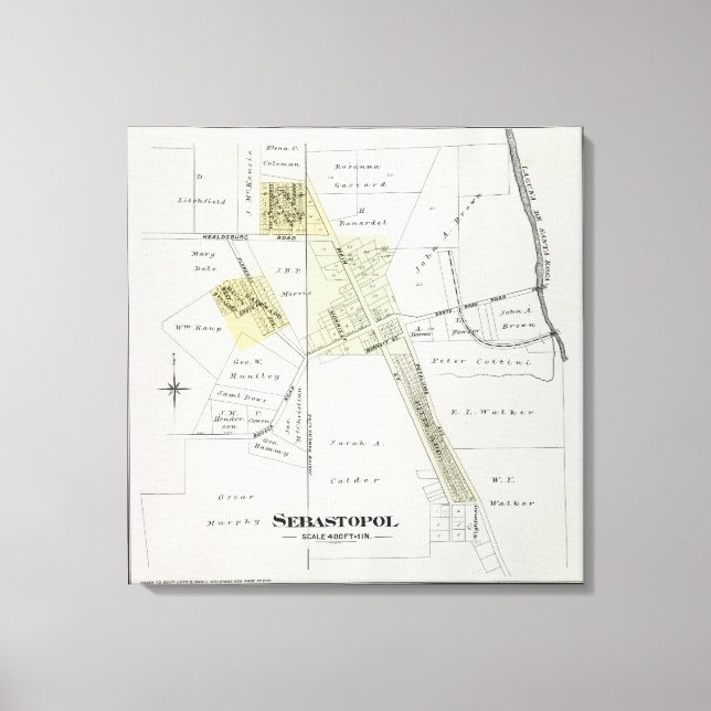 Impressão Em Tela Condado de Sonoma, Califórnia 17 (Frente)