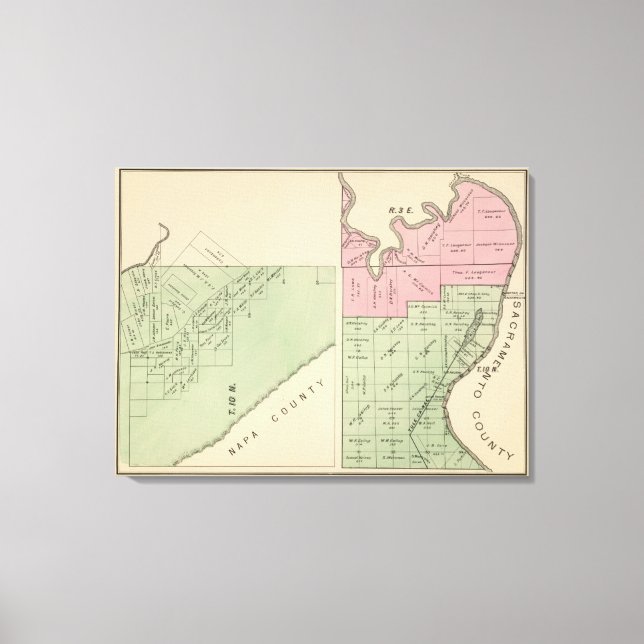 Impressão Em Tela Condado de Yolo 6 (Frente)