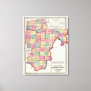 Impressão Em Tela Condados Vinton