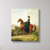 Condessa em Horseback (Cavalo Marrom Elegante)