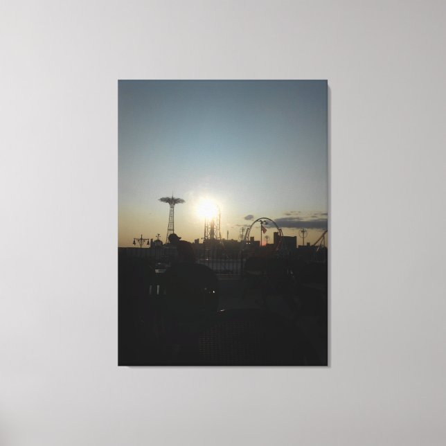 Impressão Em Tela Coney Island, Nova York EUA (Frente)