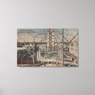 Impressão Em Tela Coney Island, NY - dispare no passeio de Schutes