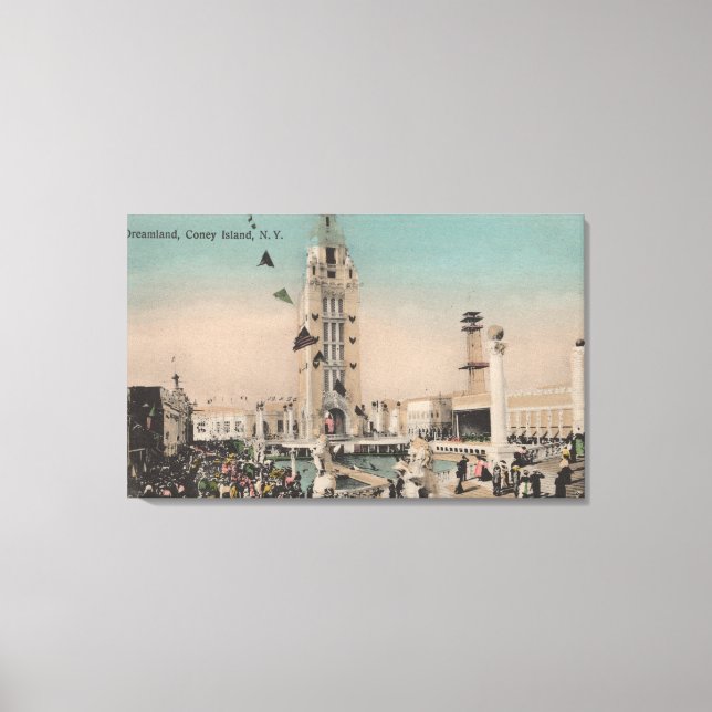 Impressão Em Tela Coney Island, NY - Dreamland Ride (Frente)