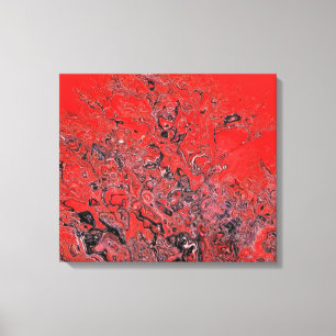 Impressão Em Tela Confusão Vermelha