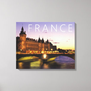 Impressão Em Tela Congresso no Rio Sena Paris, França