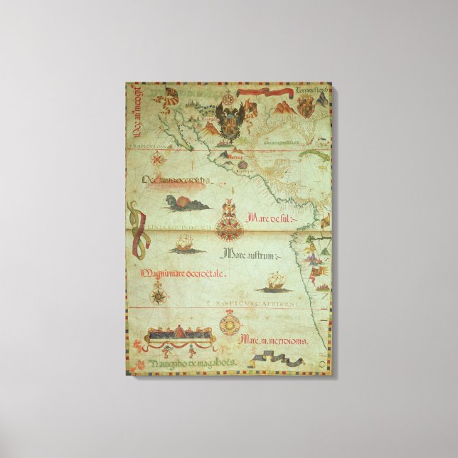 Impressão Em Tela Conquista do México e do Peru (Frente)