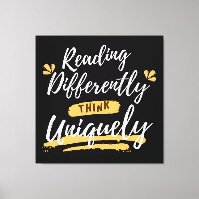 Impressão Em Tela consciência mundial da dislexia (Frente)