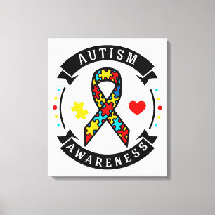 Impressão Em Tela Conscientização do Autismo