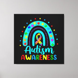 Impressão Em Tela Conscientização do Autismo