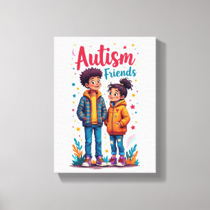 Impressão Em Tela Conscientização sobre Autismo