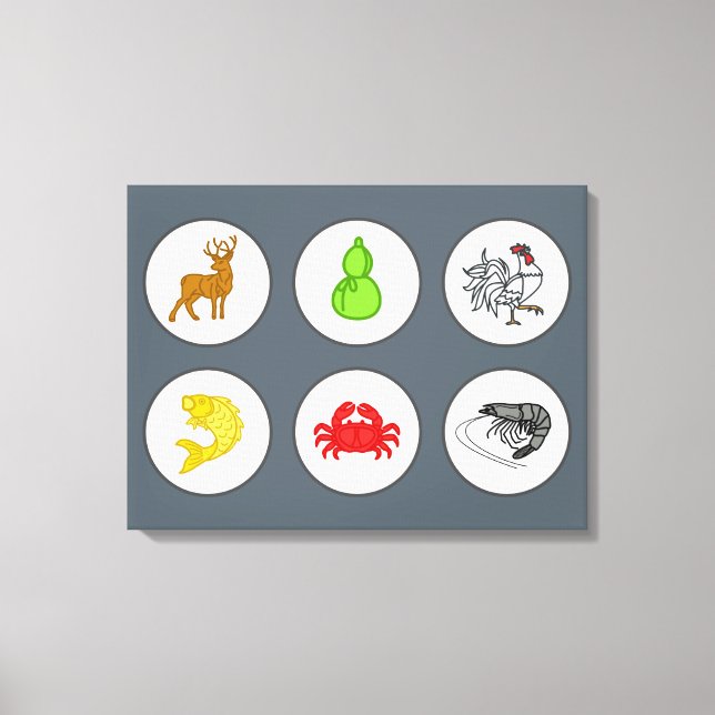 Impressão Em Tela Conselho de Caranguejo de Peixes - Sepia (Frente)