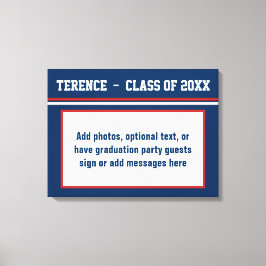 Impressão Em Tela Conselho de Memória de Assinatura de Convidado de 