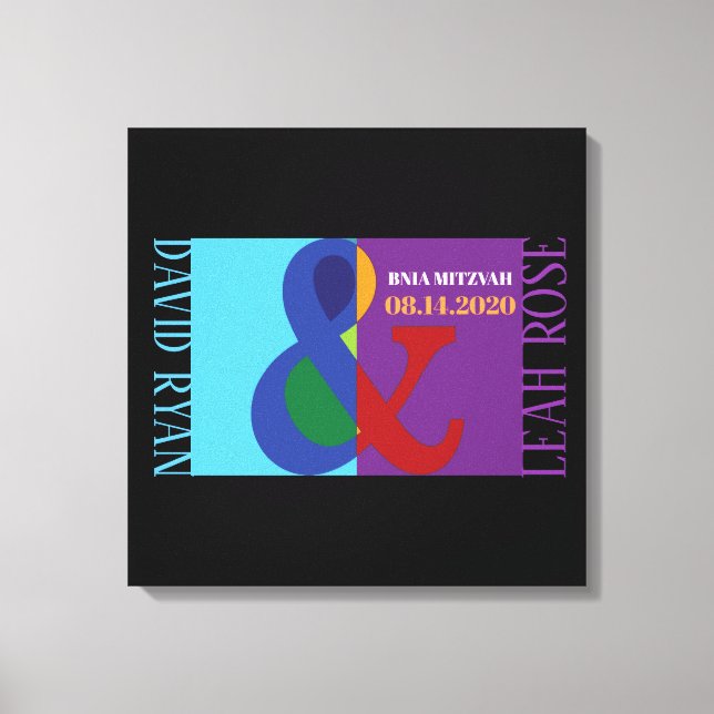 Impressão Em Tela CONSELHO de Memória de Entrada AMPERSAND B'NAI MIT (Frente)