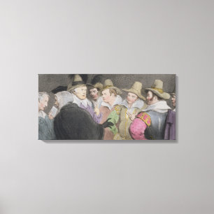 Impressão Em Tela Conspiração à explosão o parlamento, (esboços