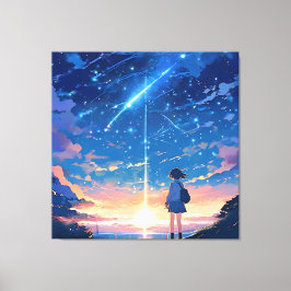 Impressão Em Tela constelação com estrelas atiradoras