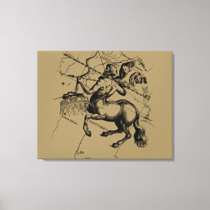 Impressão Em Tela Constelação Sagittarius Hevelius 1690