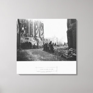 Impressão Em Tela Construção da avenida de l'Opera