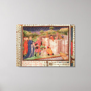 Impressão Em Tela Construção de um castelo