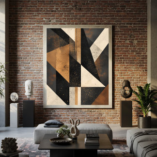 Impressão Em Tela Contemporary Geometric Harmony