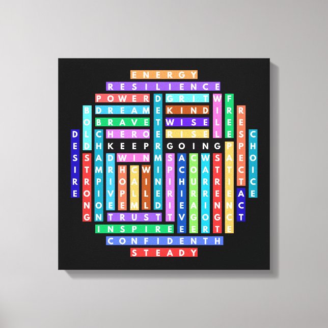 Impressão Em Tela Continuar Indo Para O Círculo De Busca Motivaciona (Frente)