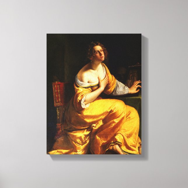 Impressão Em Tela Conversão da Madalena - Artemisa Gentileschi (Frente)