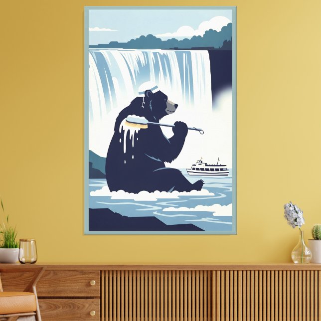 Impressão Em Tela Cool Bear (Insitu(Sala de estar))