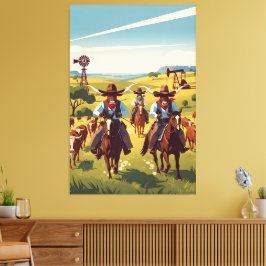 Impressão Em Tela Cool Texas