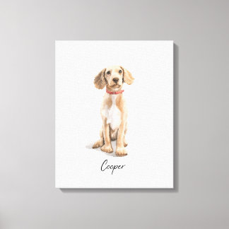 Impressão Em Tela Cooper - Ilustração De Cãozinho
