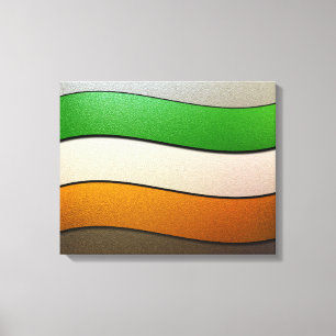 Impressão Em Tela Cor-Cromo da bandeira de Ireland por Shirley