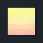 Impressão Em Tela cor de água de corante laranja de verão fresco<br><div class="desc">Tendência e cor de laranja de verão,  rosa e amarela.</div>