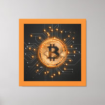 cor de laranja BITCOIN criptografada pelo decor de
