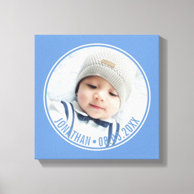 Impressão Em Tela Cor Personalizada com Foto e Texto Personalizados (Frente)