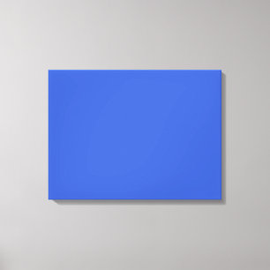 Impressão Em Tela Cor Real Azul Sólido